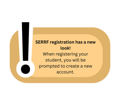 SERRF registration has a new look.  You